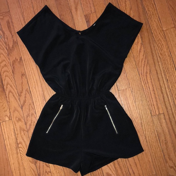 macys black romper